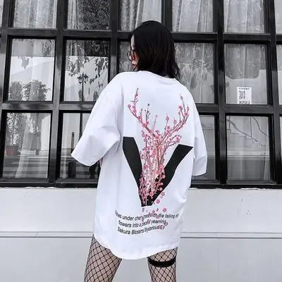 Deer Print Oversized T-Shirt