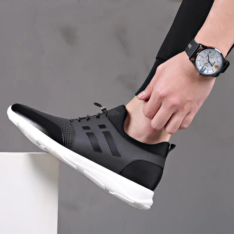 Lycra Leather Shoes Men