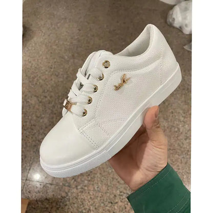 Flat Sneakers Breathable Lace-up Shoes