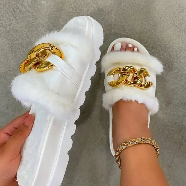 Fashion Winter Plush Slippers