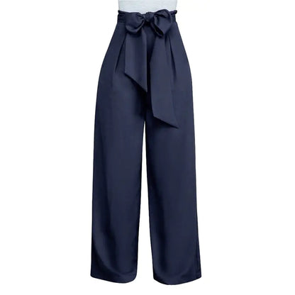 Women Casual Loose Palazzo High Waist Pants