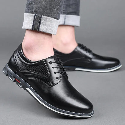 Retro Men Shoes Business Brand Leather Shoes