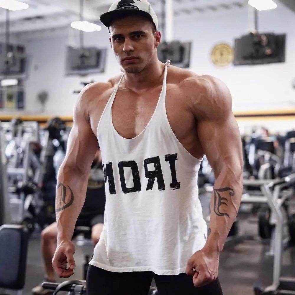 Men's Printed Gym Bodybuilding Tank Tops