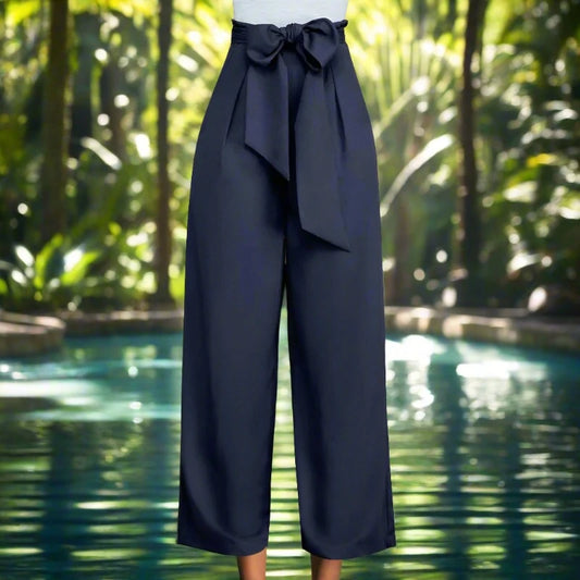 Women Casual Loose Palazzo High Waist Pants