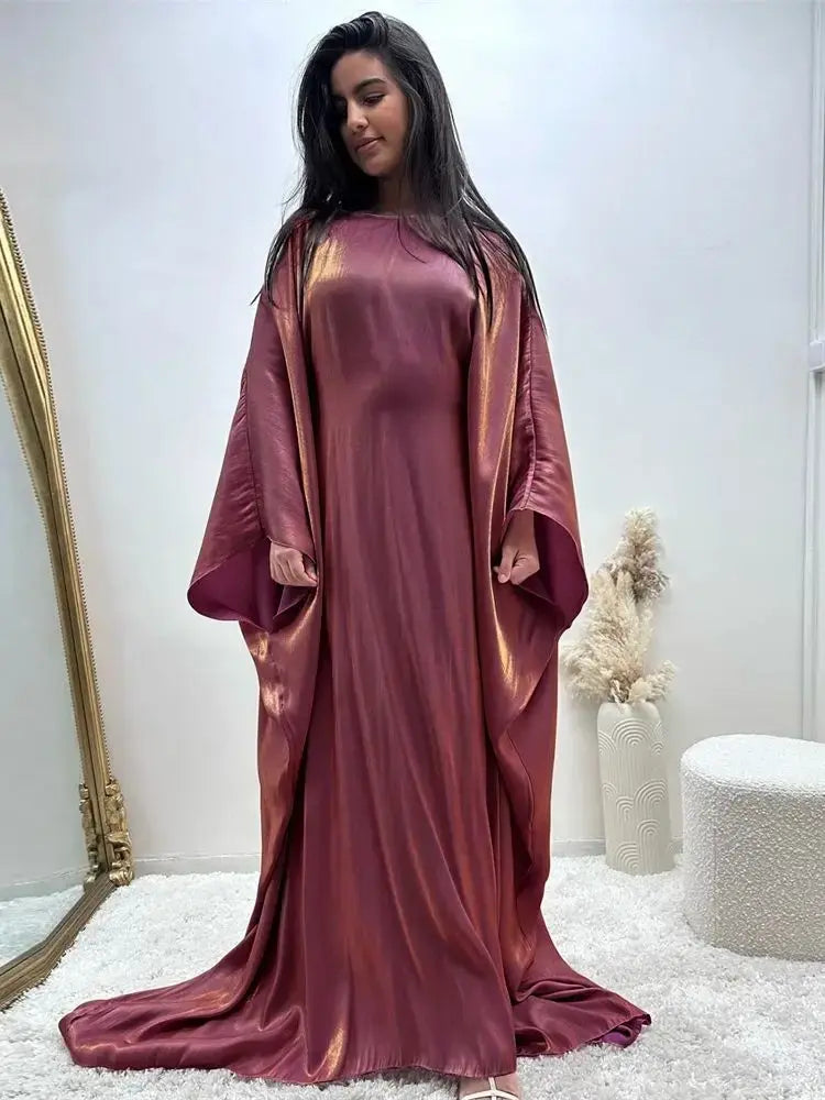 Satin Butterfly Abaya