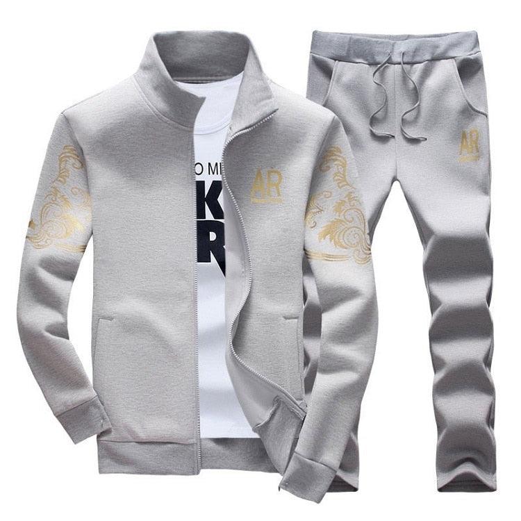 Zipper Sweat Suit Set