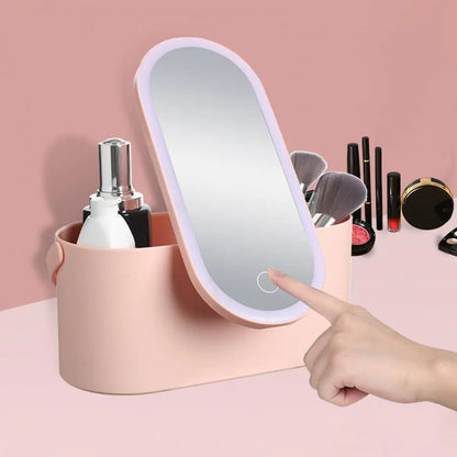 Cosmetics Box Travel with Mirror