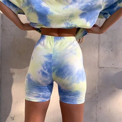 Chic Tie Dye Tracksuit For Summer