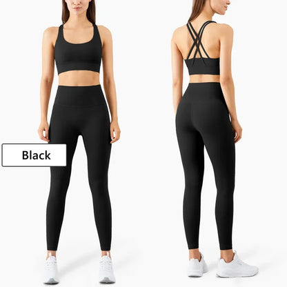 Seamless Yoga Set Fitness Clothing Workout Set