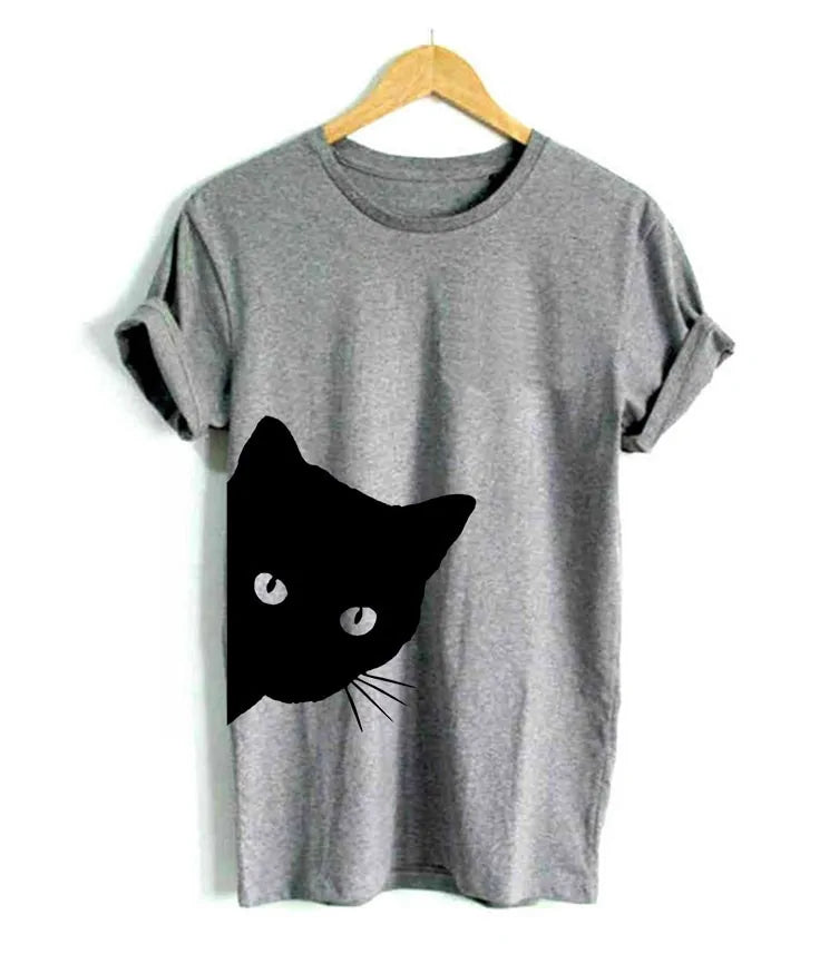 Cat Print Women's T-shirt