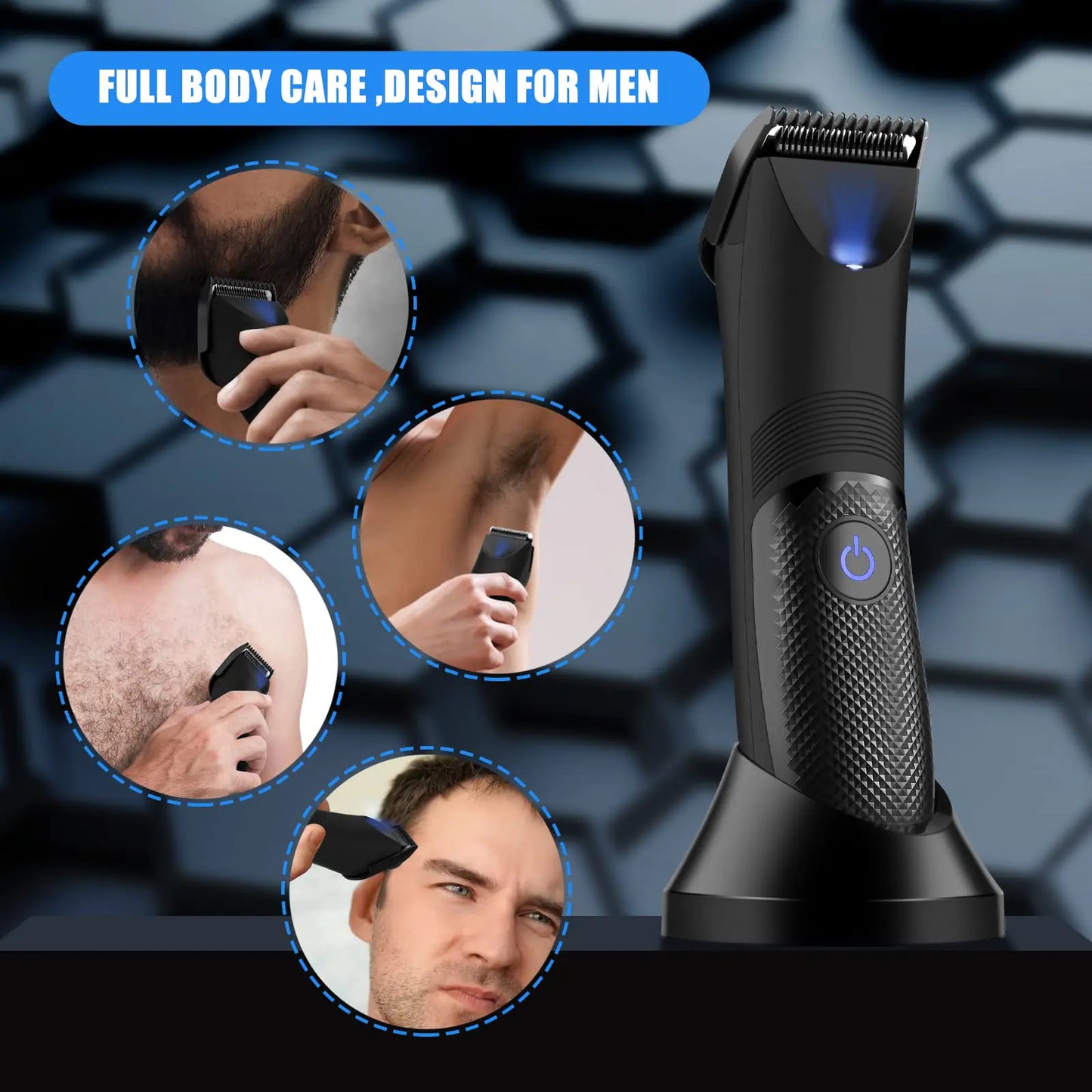 Electric Body Hair Trimmer for Men