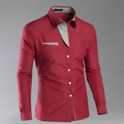 Male Fashion Shirts Full Sleeve Stripe