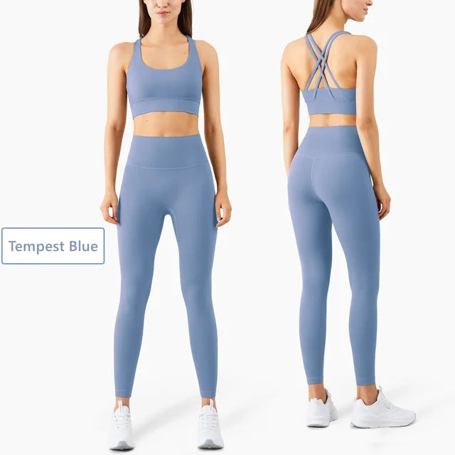 Seamless Yoga Set Fitness Clothing Workout Set