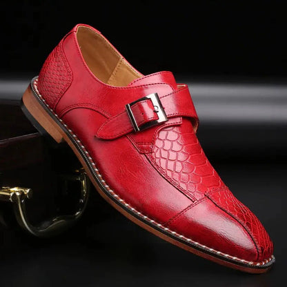 Men's Monkstrap Leather Shoes