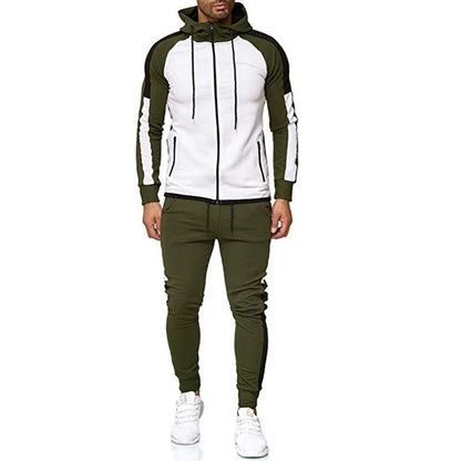 Men Hoodie Jacket + Pants Tracksuit