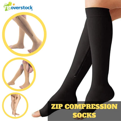 Zip Compression Socks