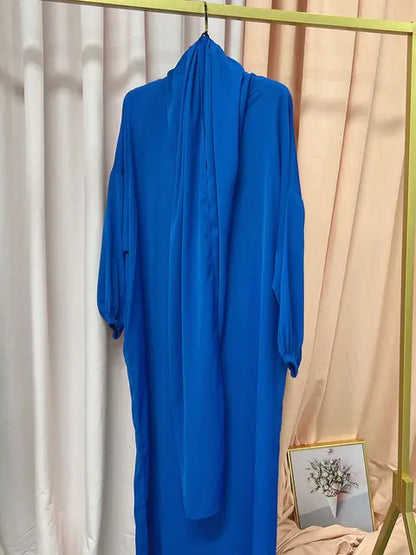 Hooded Abaya Long Dress