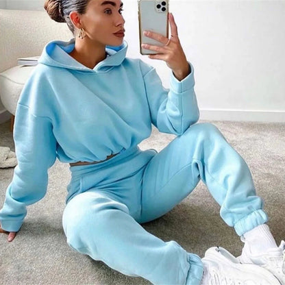 2 Pcs Sets Women Tracksuit