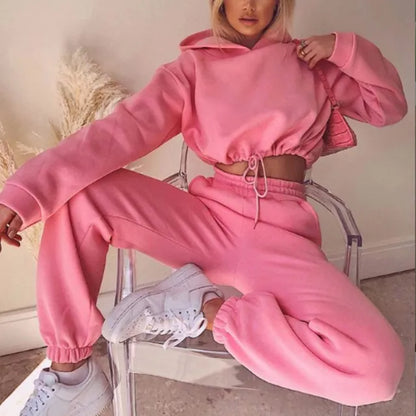 2 Pcs Sets Women Tracksuit