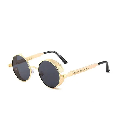 Men Retro Round Sunglasses