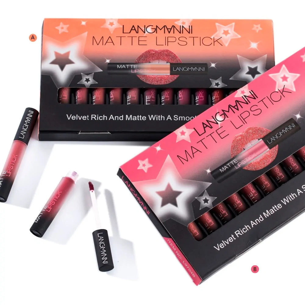 12 Piece Matte Lipstick Set