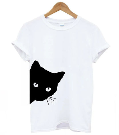 Cat Print Women's T-shirt