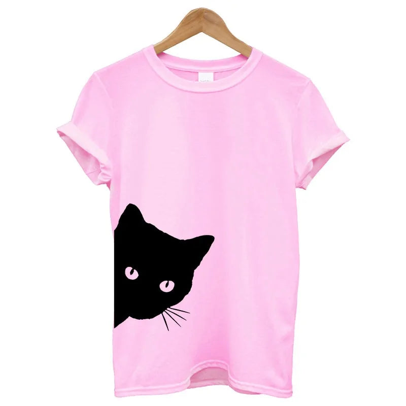 Cat Print Women's T-shirt