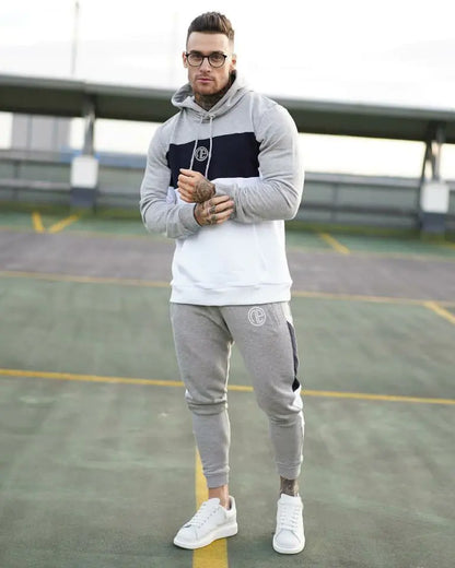 Cotton Casual Hoodie Tracksuit Set