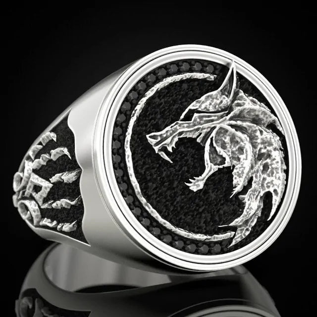 Hunter Wolf Claw Ring