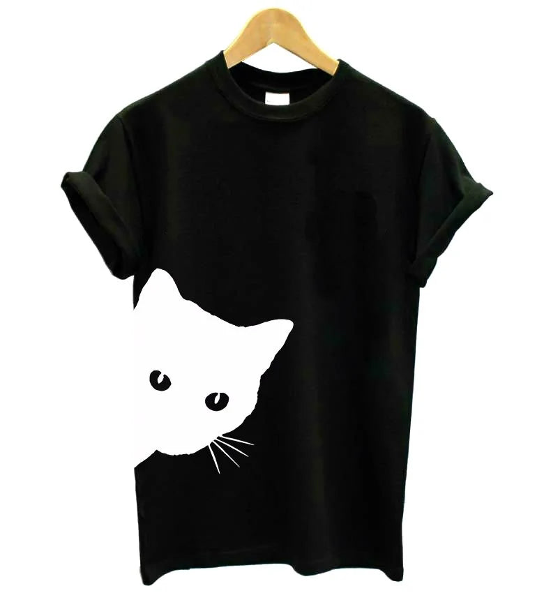 Cat Print Women's T-shirt