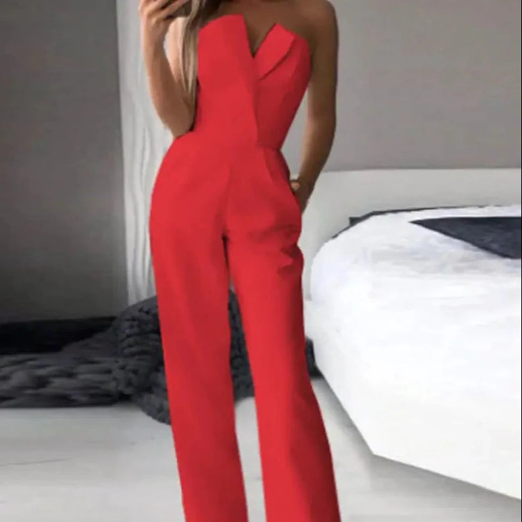 Jumpsuit Office Lady Elegant Suits