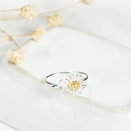 Vintage Daisy Flower Rings