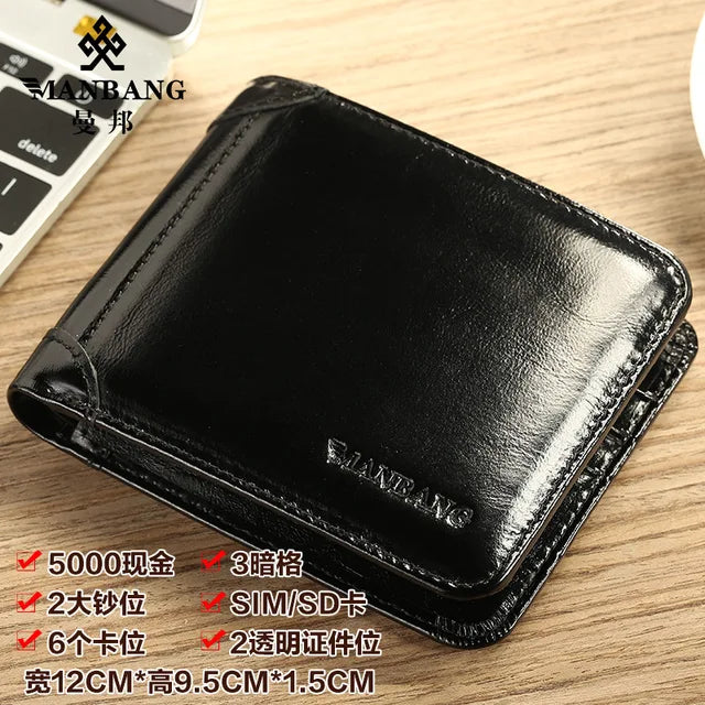 Men's Luxury Tri-Fold Wallet