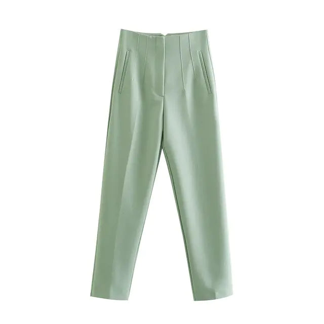 Chic Office Lady Straight Pants