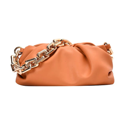 Soft Leather Cloud Shoulder Bag