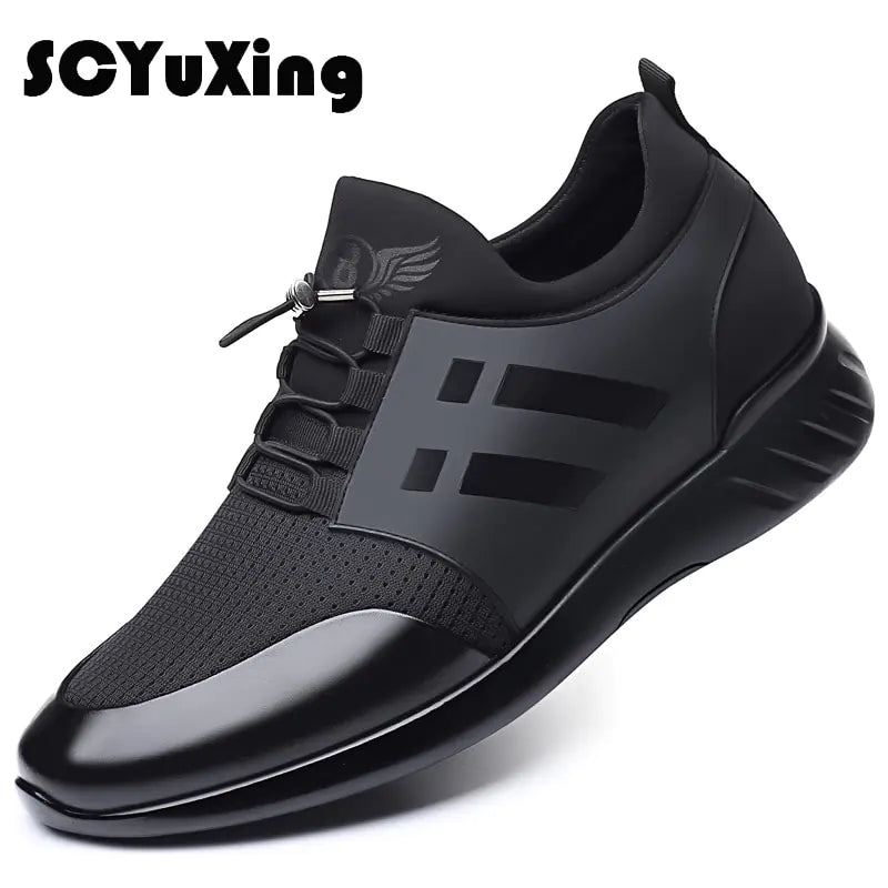 Lycra Leather Shoes Men