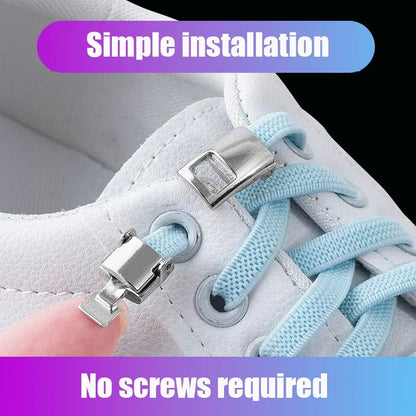 Elastic No-Tie Shoelaces for Kids and Adults