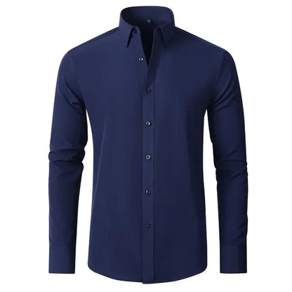 New Men's Elastic Business Shirt