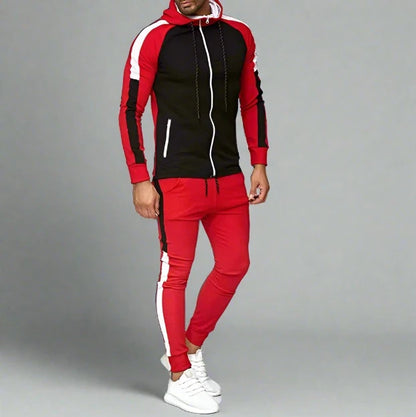 Men Hoodie Jacket + Pants Tracksuit