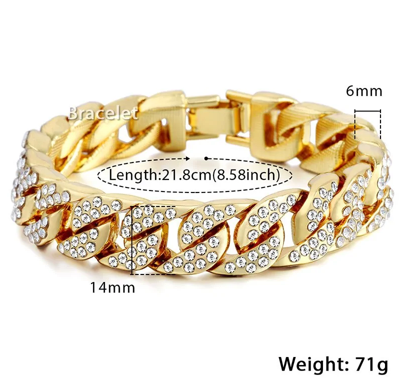 Miami Chain Bracelet Gold