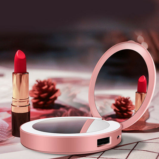 Portable Light-Up Makeup Mirror