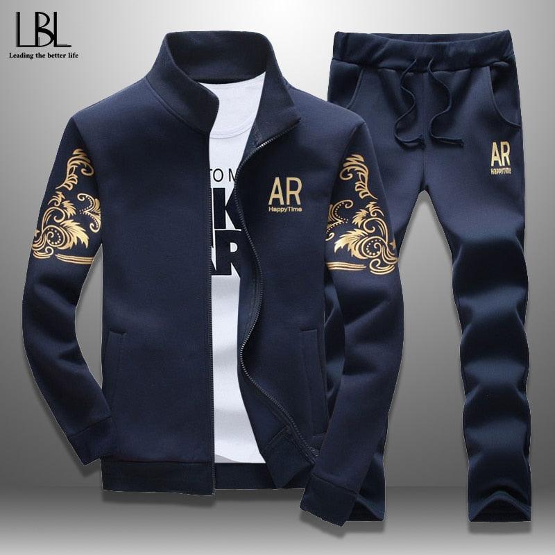 Zipper Sweat Suit Set